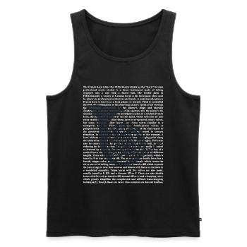 French Horn Hornist - Men's Premium Organic Tank Top - black - Front - Michal (187cm)