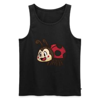 Marienkäfer - Männer Premium Bio Tank Top - Schwarz - Vorne - Michal (187cm)