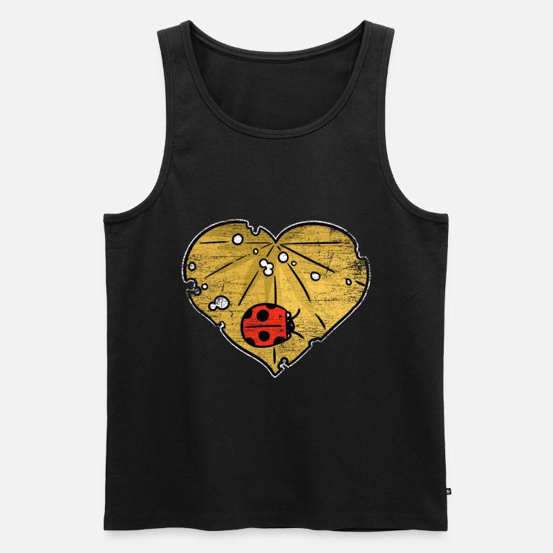 Marienkäfer - Männer Premium Bio Tank Top - Schwarz