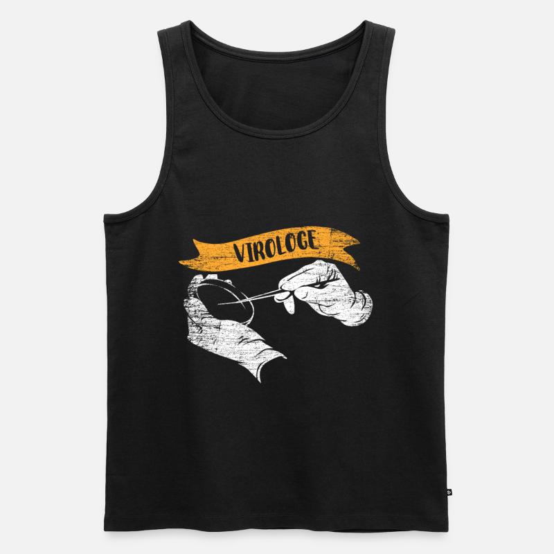 Virologe Geschenk - Männer Premium Bio Tank Top - Schwarz