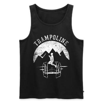 Trampolin Geschenk - Männer Premium Bio Tank Top - Schwarz - Vorne - AI Model Male 178 light (178cm)