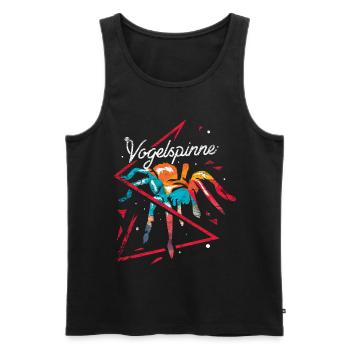 Polygon tarantula gift - Men's Premium Organic Tank Top - black - Front - AI Model Male 178 light (178cm)