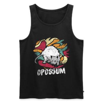 Possum marsupial - Men's Premium Organic Tank Top - black - Front - Michal (187cm)