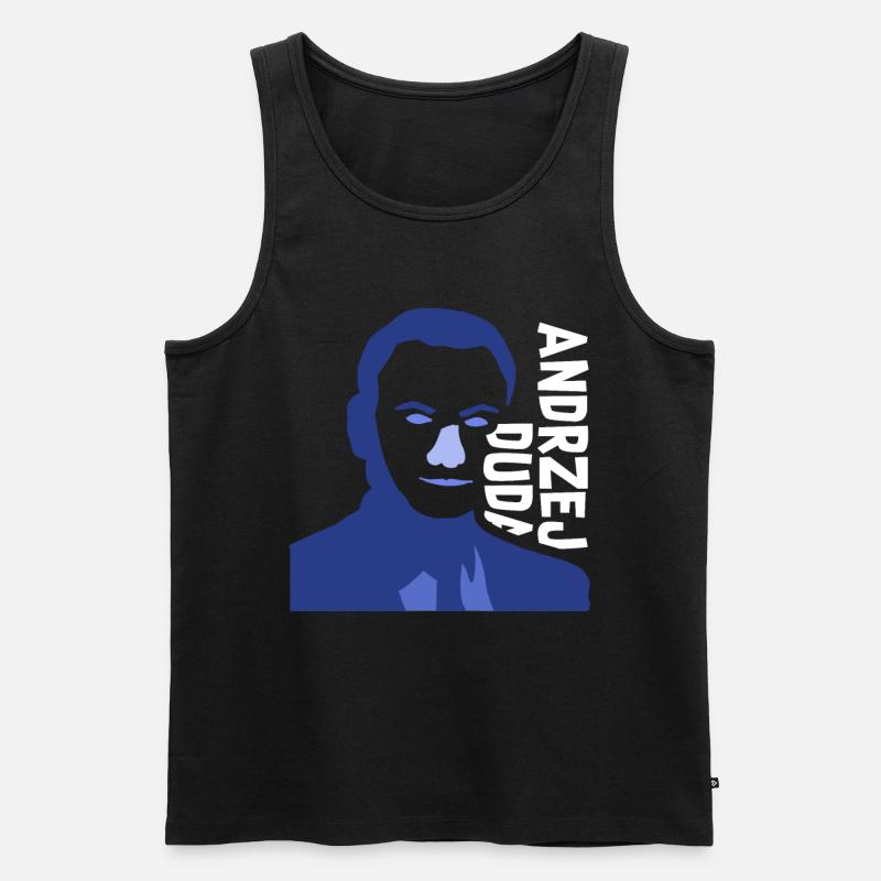 Andrzej Duda - Männer Premium Bio Tank Top - Schwarz