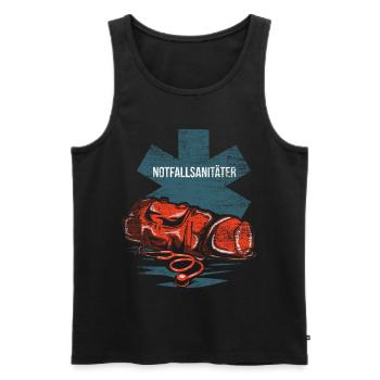 Emergency medic paramedic gift - Men's Premium Organic Tank Top - black - Front - Michal (187cm)