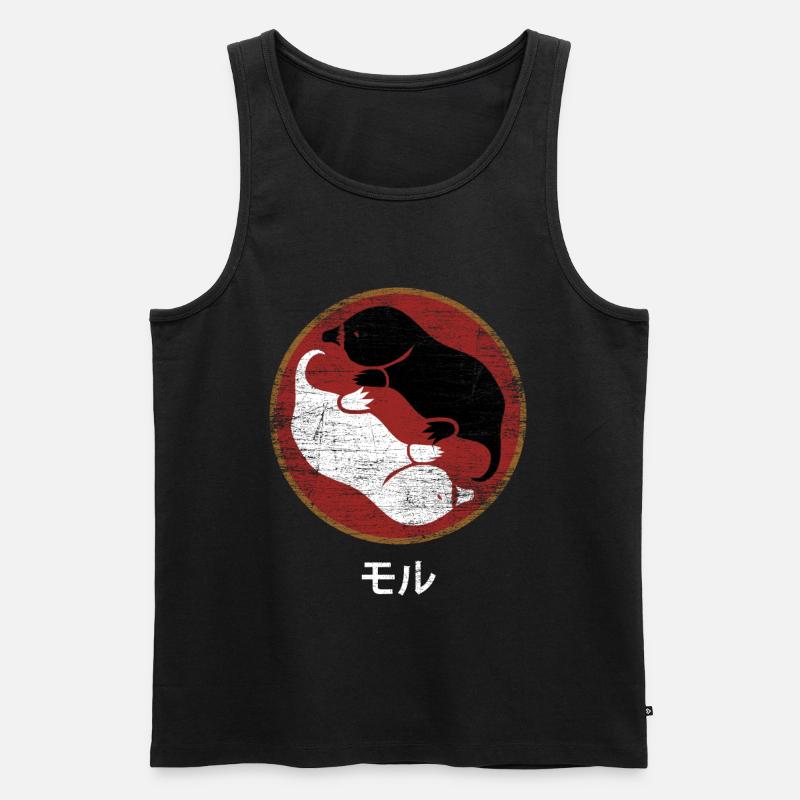 Maulwurf - Männer Premium Bio Tank Top - Schwarz
