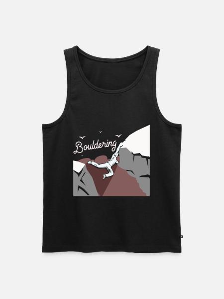 Bouldern - Männer Premium Bio Tank Top - Schwarz