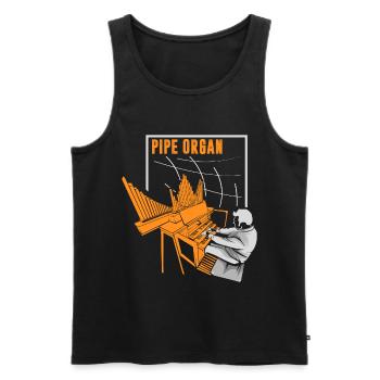 organ - Men's Premium Organic Tank Top - black - Front - AI Model Male 178 light (178cm)