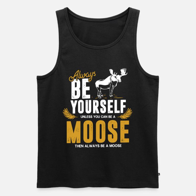 Elche - Männer Premium Bio Tank Top - Schwarz