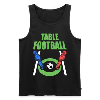 table football - Men's Premium Organic Tank Top - black - Front - AI Model Male 178 light (178cm)