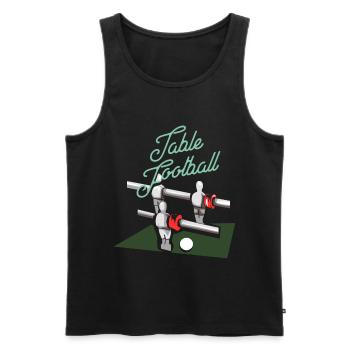 Tischfußball - Männer Premium Bio Tank Top - Schwarz - Vorne - Michal (187cm)