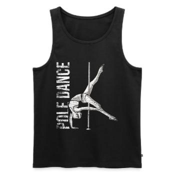 Pole Dancer Geschenk - Männer Premium Bio Tank Top - Schwarz - Vorne - AI Model Male 178 light (178cm)