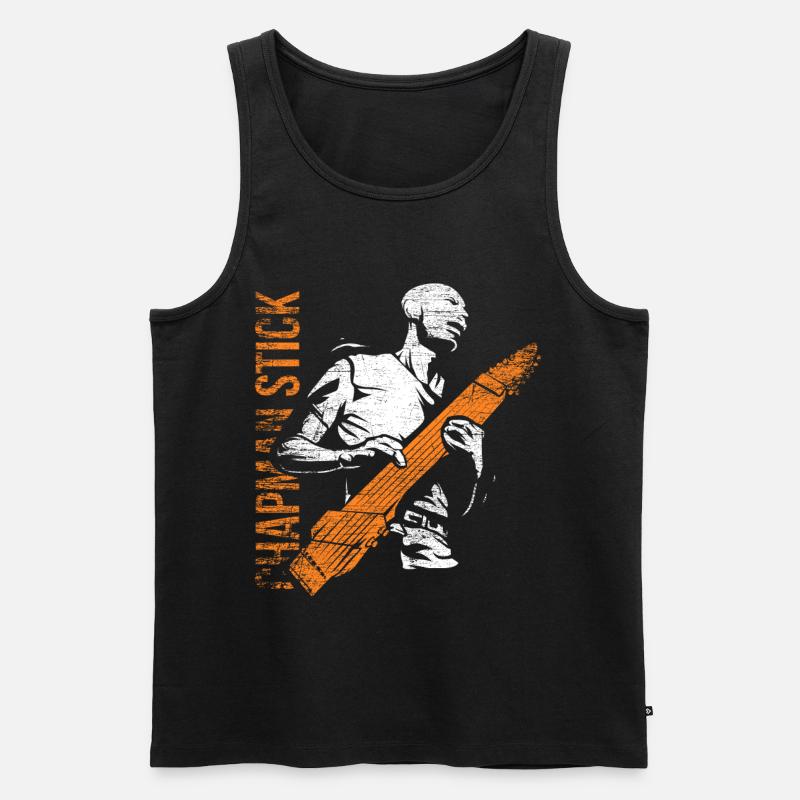 Chapman Stick Geschenk - Männer Premium Bio Tank Top - Schwarz