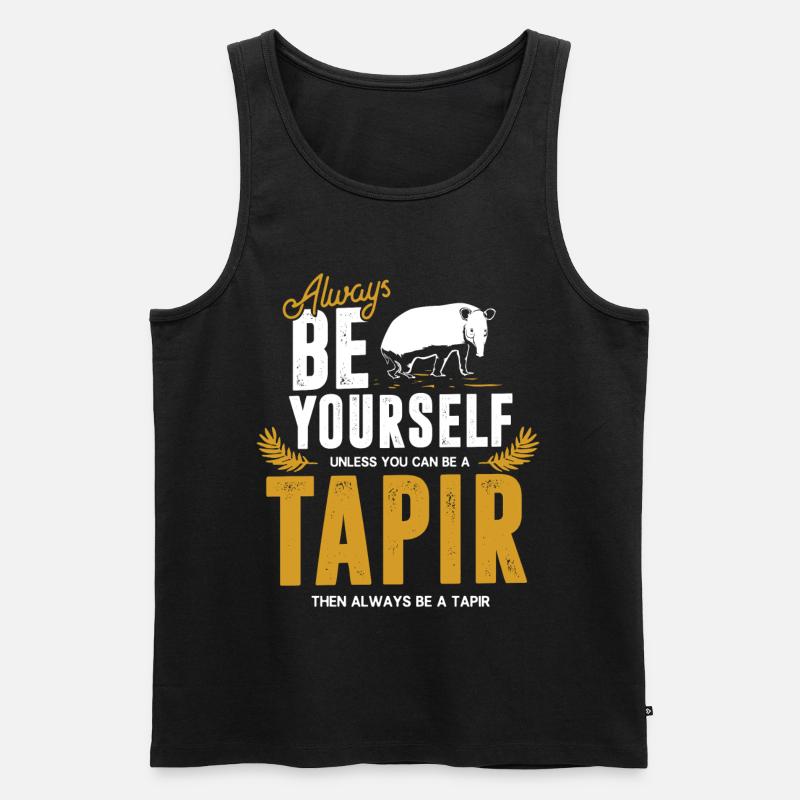 Tapire - Männer Premium Bio Tank Top - Schwarz