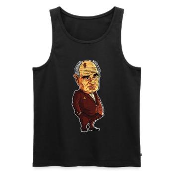Mikhail Gorbachev Gift - Men's Premium Organic Tank Top - black - Front - AI Model Male 178 light (178cm)