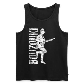 Cadeau Bouzouki - Débardeur bio Premium Homme - noir - Devant - Michal (187cm)