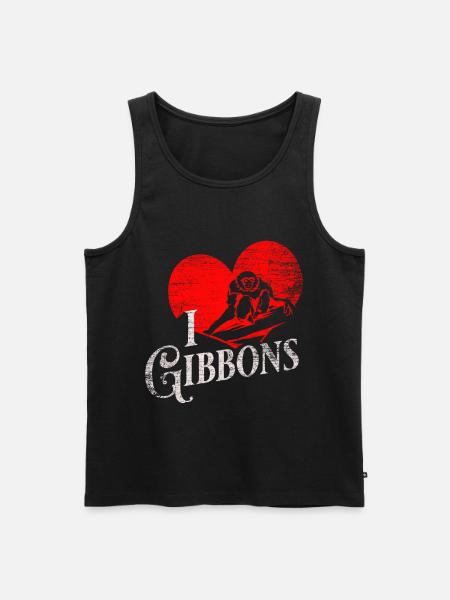 Gibbon gift - Men's Premium Organic Tank Top - black