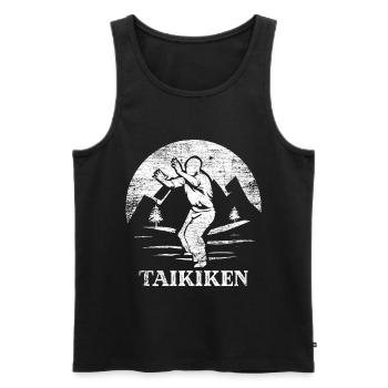 Taikiken Geschenk - Männer Premium Bio Tank Top - Schwarz - Vorne - Michal (187cm)