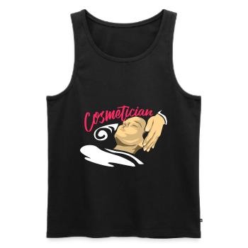 Cosmetician - Männer Premium Bio Tank Top - Schwarz - Vorne - Michal (187cm)