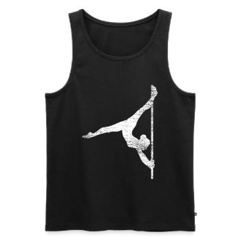 Pole Dance - Männer Premium Bio Tank Top - Schwarz - Vorne - AI Model Male 178 light (178cm)