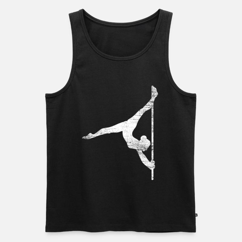 Pole Dance - Männer Premium Bio Tank Top - Schwarz