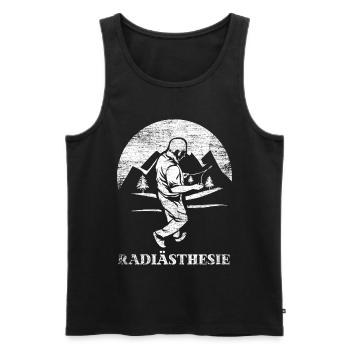 Dowsing cadeau - Débardeur bio Premium Homme - noir - Devant - Michal (187cm)