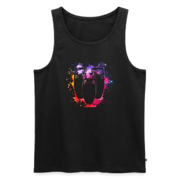 Conga Drums Trommel Schlagzeug Drummer Geschenke - Männer Premium Bio Tank Top - Schwarz - Vorne - AI Model Male 178 light (178cm)