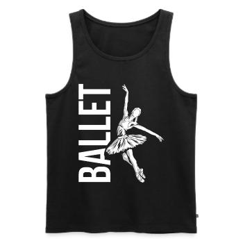 Ballett - Männer Premium Bio Tank Top - Schwarz - Vorne - Michal (187cm)