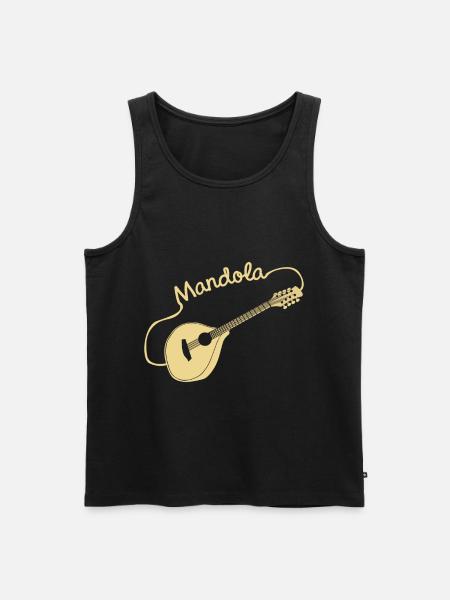 Mandola Geschenk - Männer Premium Bio Tank Top - Schwarz
