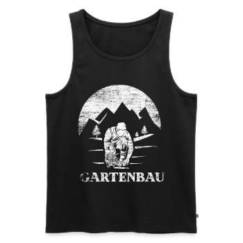 Gartenarbeit Gartenbau - Männer Premium Bio Tank Top - Schwarz - Vorne - Michal (187cm)