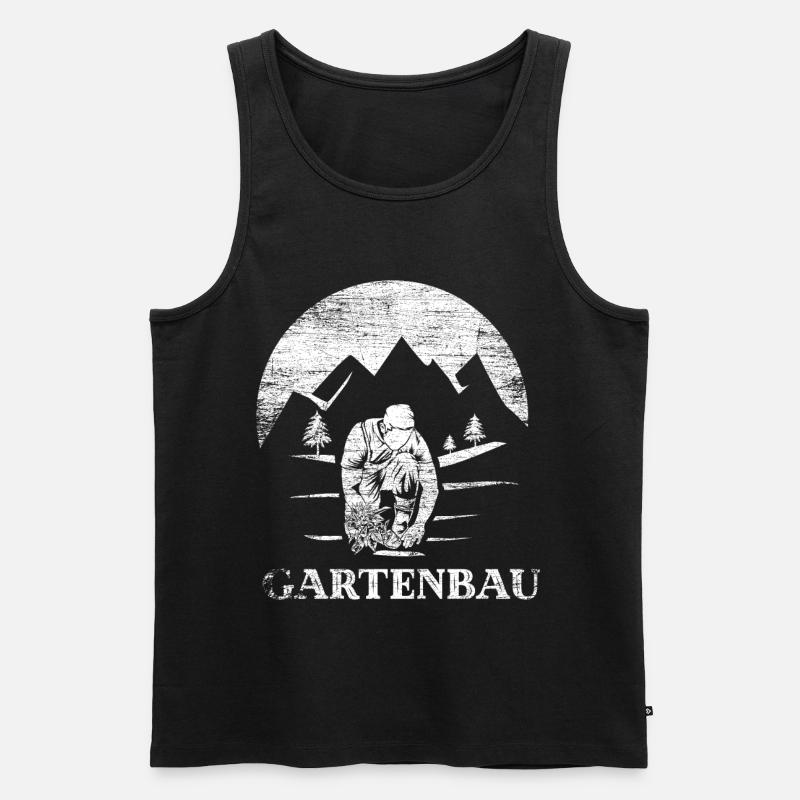 Gartenarbeit Gartenbau - Männer Premium Bio Tank Top - Schwarz