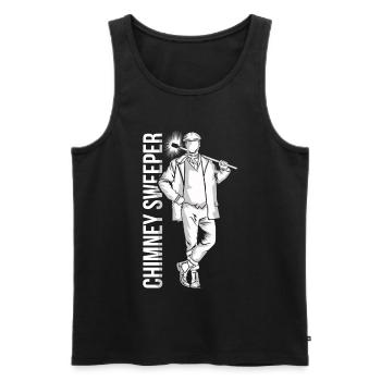 Schornsteinfeger - Men's Premium Organic Tank Top - black - Front - Michal (187cm)