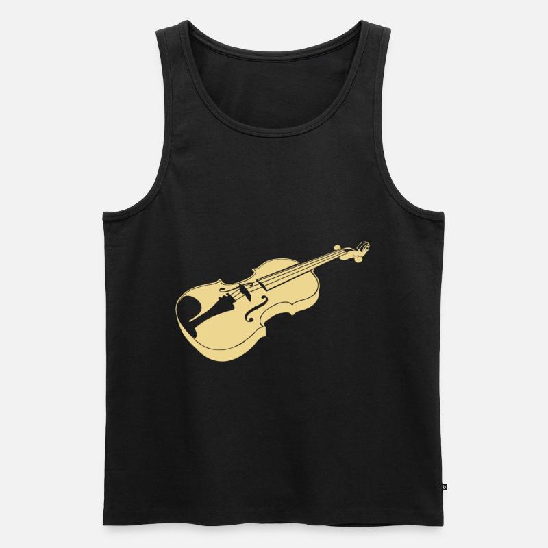 Bratsche - Männer Premium Bio Tank Top - Schwarz