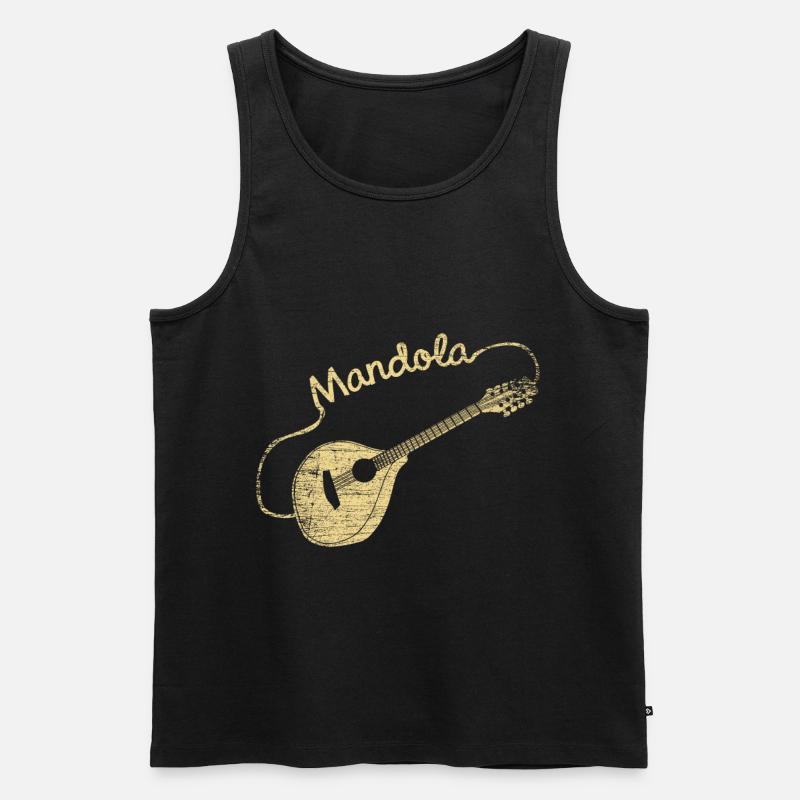 Mandola Geschenk - Männer Premium Bio Tank Top - Schwarz