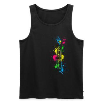 Trompete Musiker Jazz Trompeter Geschenk - Männer Premium Bio Tank Top - Schwarz - Vorne - Michal (187cm)