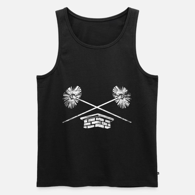 Schornsteinfeger Geschenk - Männer Premium Bio Tank Top - Schwarz