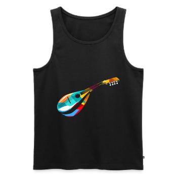 Mandoline - Männer Premium Bio Tank Top - Schwarz - Vorne - Michal (187cm)