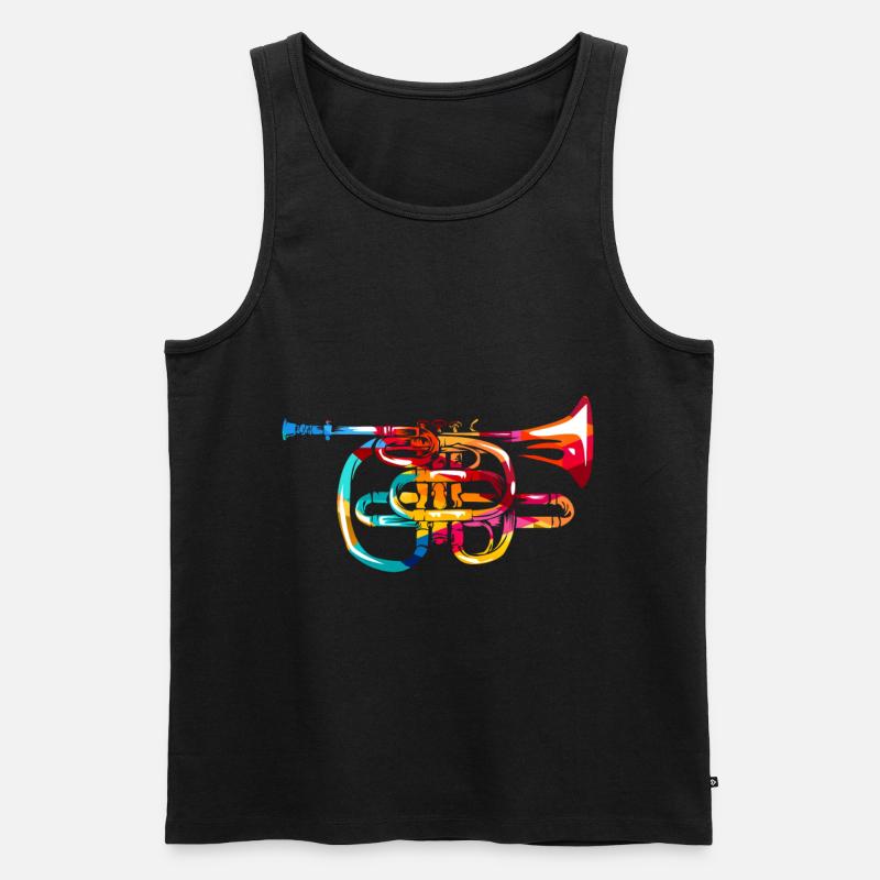 Kornett - Männer Premium Bio Tank Top - Schwarz
