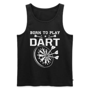 Darts Dart Darts Gift Darts Dartboard - Débardeur bio Premium Homme - noir - Devant - AI Model Male 178 light (178cm)