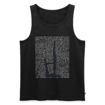 Akroyoga gift - Men's Premium Organic Tank Top - black - Front - AI Model Male 178 light (178cm)