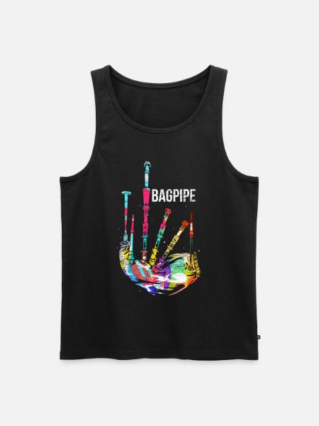 Bagpipe Gift - Men's Premium Organic Tank Top - black