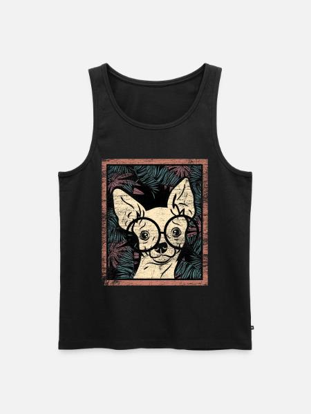 Cadeau Chihuahua - Débardeur bio Premium Homme - noir