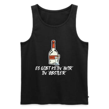 schnapps - Men's Premium Organic Tank Top - black - Front - AI Model Male 178 light (178cm)