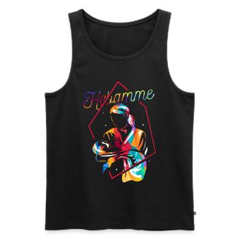 Hebamme Geschenk - Männer Premium Bio Tank Top - Schwarz - Vorne - Michal (187cm)