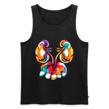 Urologist urology - Men's Premium Organic Tank Top - black - Front - AI Model Male 178 light (178cm)