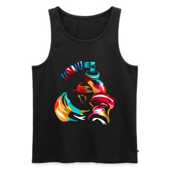 anesthetist - Men's Premium Organic Tank Top - black - Front - AI Model Male 178 light (178cm)