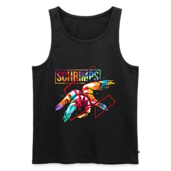 Shrimp gift - Men's Premium Organic Tank Top - black - Front - Michal (187cm)