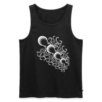 Kraken Tintenfisch Oktopus Taucher Geschenk - Männer Premium Bio Tank Top - Schwarz - Vorne - Michal (187cm)
