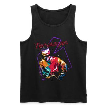 Neurosurgeon gift - Men's Premium Organic Tank Top - black - Front - Michal (187cm)