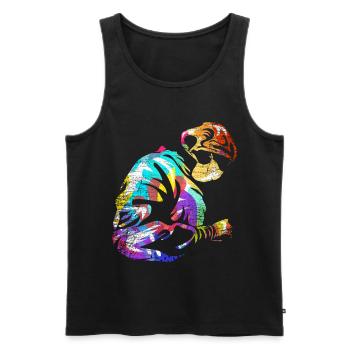 Neurosurgeon Doctor Gift - Men's Premium Organic Tank Top - black - Front - Michal (187cm)